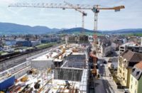 Meva is a family owned manufacturer of formwork located in Southwest Germany. A new central university campus with three faculties is being built in Delémont, Switzerland, using Meva formwork. The campus complex is 656 feet (200 meters) long and comprises four offset blocks with four levels each, plus an underground car park and a 9-story tower on the south side.